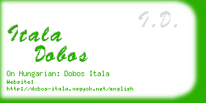 itala dobos business card